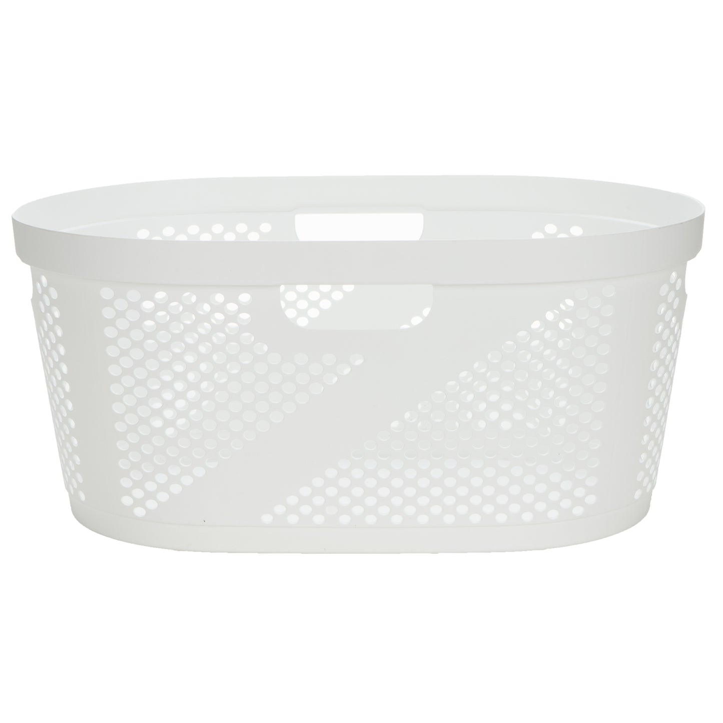 Mind Reader 40L Laundry Basket, Clothes Hamper, Ventilated, Plastic, 23"L x 14.5"W x 10.5"H