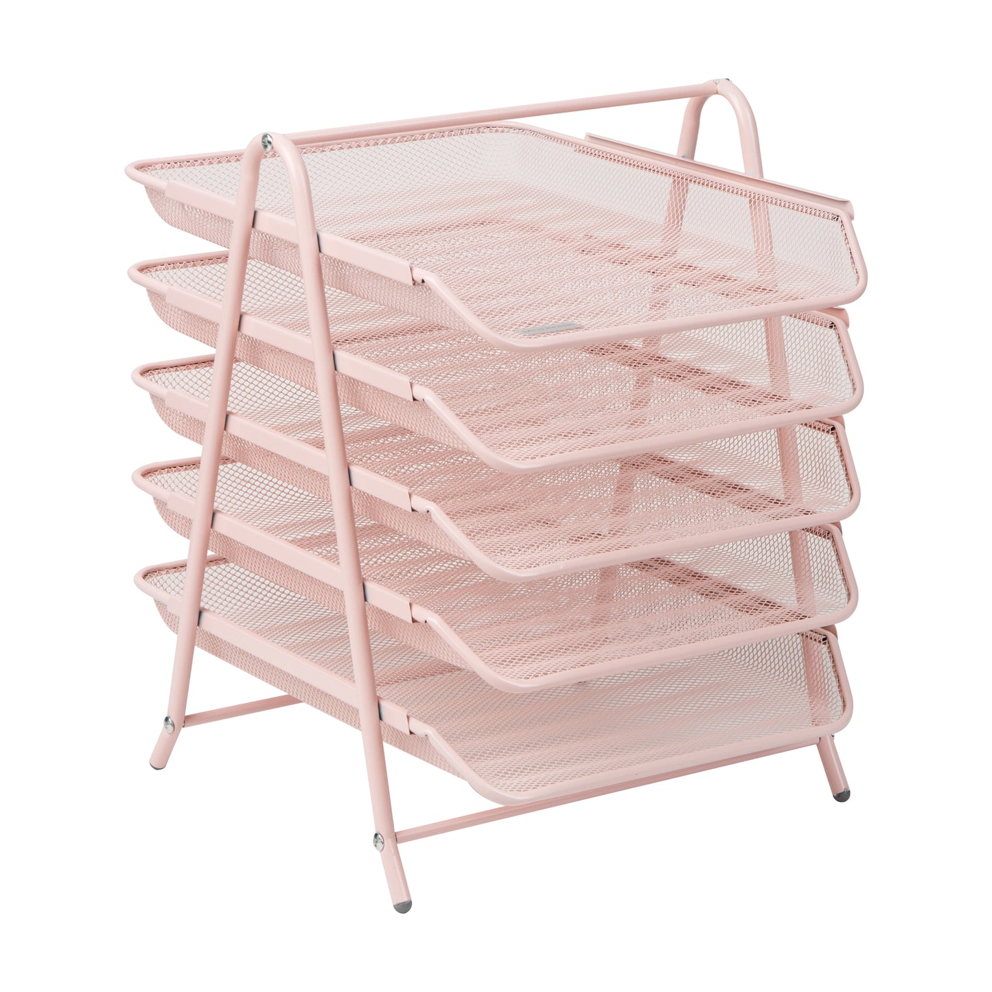 Mind Reader Network Collection, 5-Tier Paper Tray, File Storage, Desktop Organizer, Metal Mesh