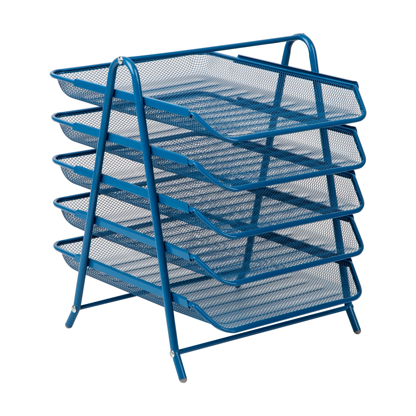 Mind Reader Network Collection, 5-Tier Paper Tray, File Storage, Desktop Organizer, Metal Mesh