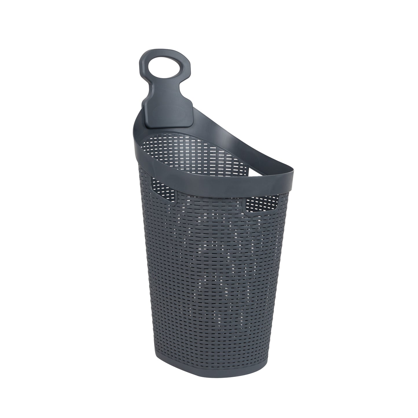 Mind Reader Basket Collection, Mobile Laundry Hamper, 61 Liter (15kg/33lbs) Capacity, Black