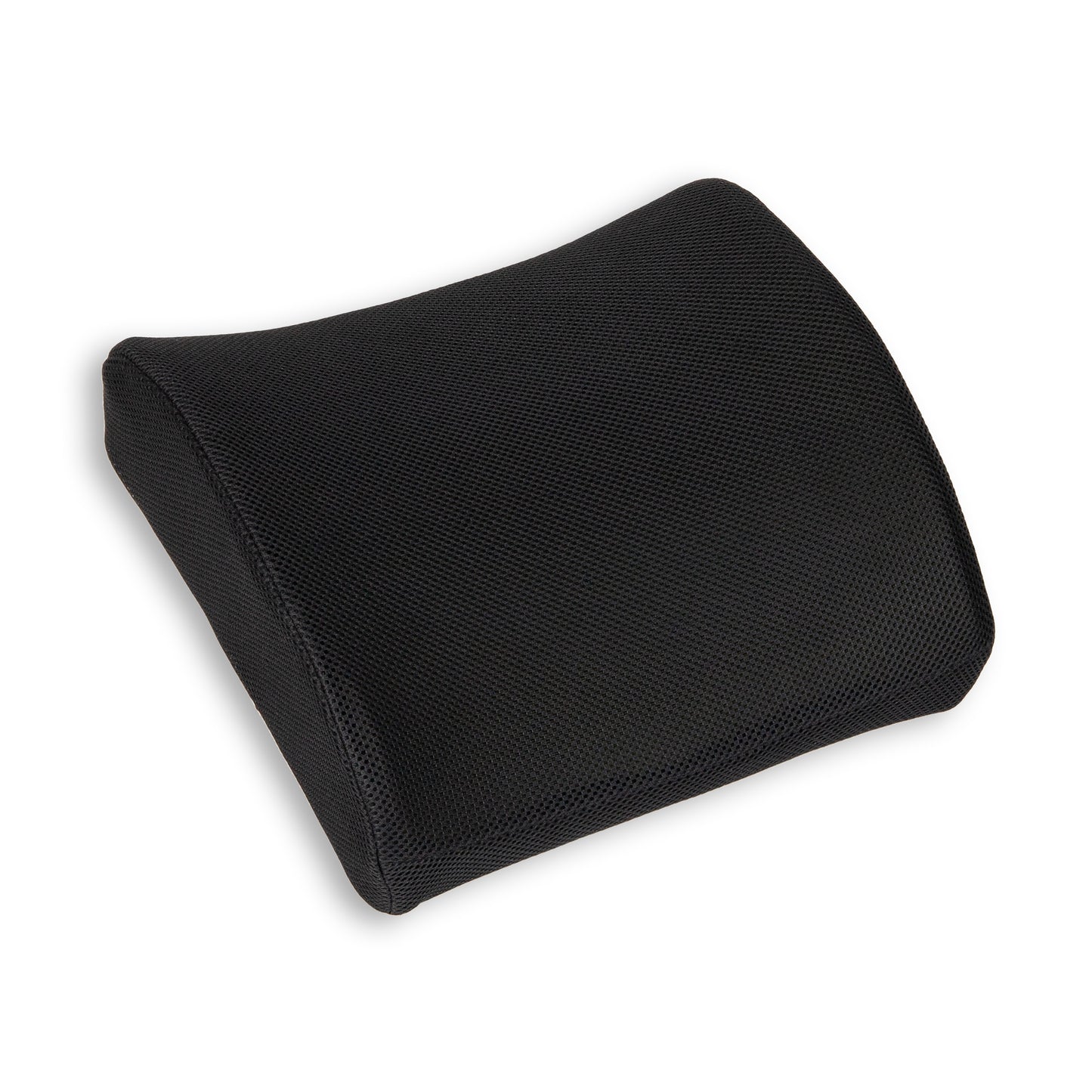 Mind Reader Lumbar Support Pillow with Air-Cloud Technology, Office Chair Back Cushion, Memory Foam, Black