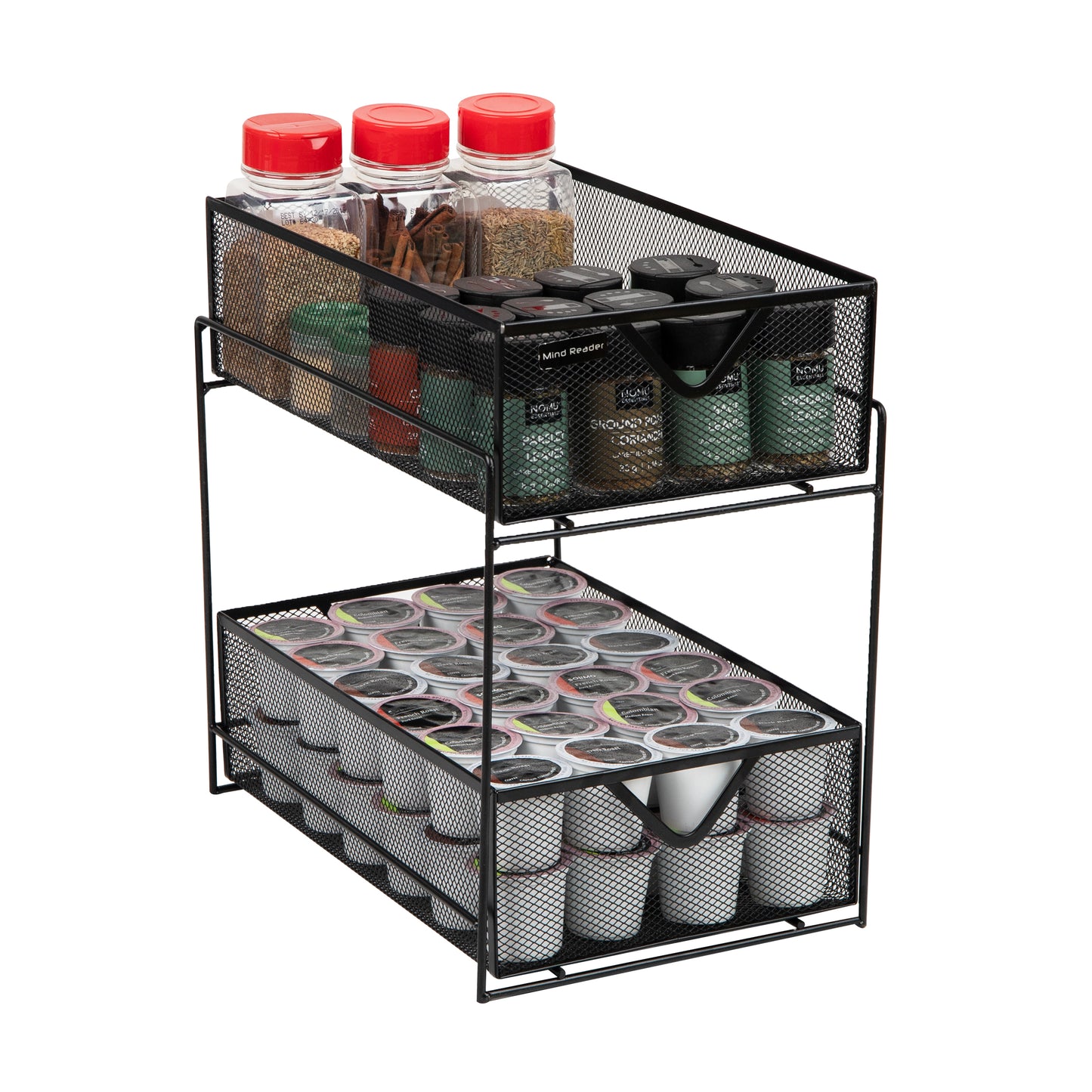 Mind Reader Network Collection, Storage Basket, Kitchen, Desk, Makeup Organizer, Metal Mesh