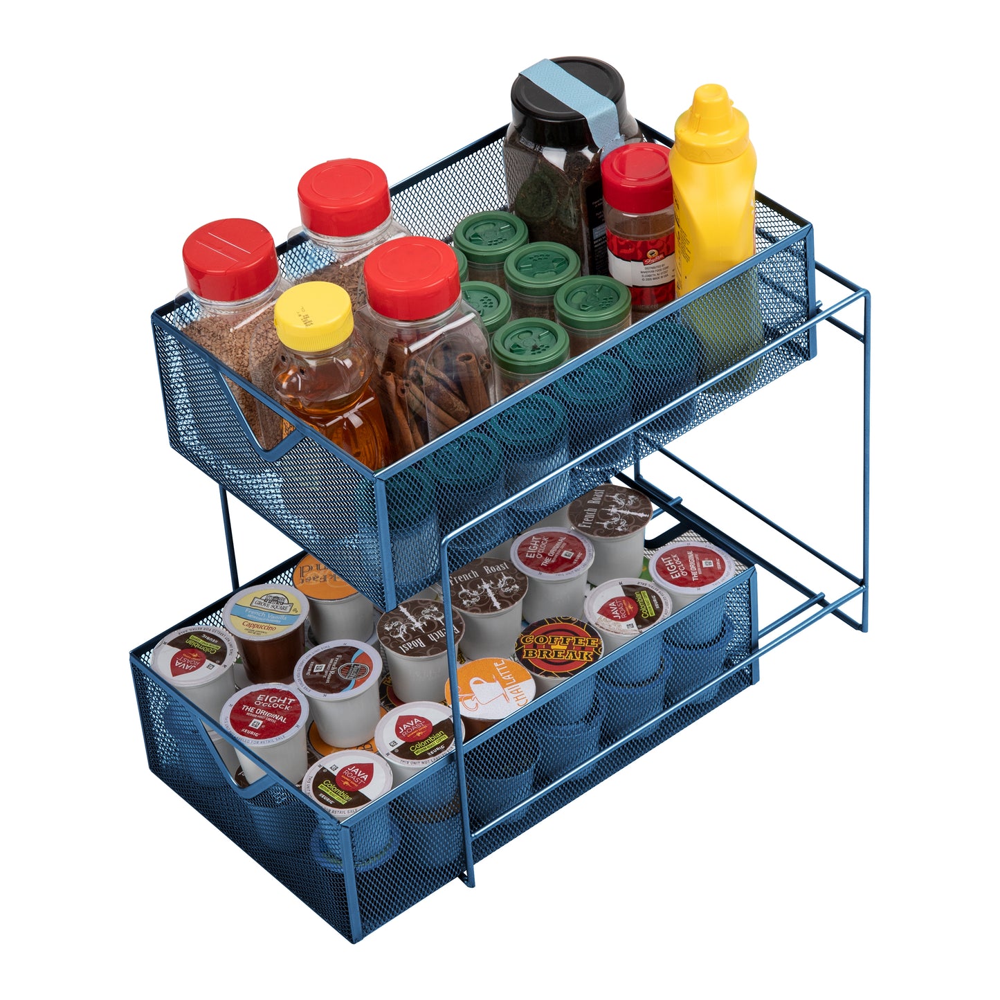 Mind Reader Network Collection, Storage Basket, Kitchen, Desk, Makeup Organizer, Metal Mesh