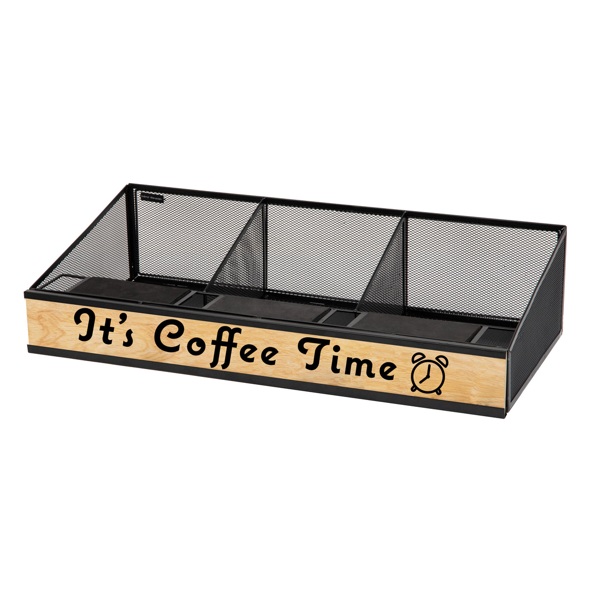 Mind Reader Airpot Serving Station, Coffee Bar Accessories, Countertop Organizer, Wire Mesh, 24"L x 12"W x 6"H, Black