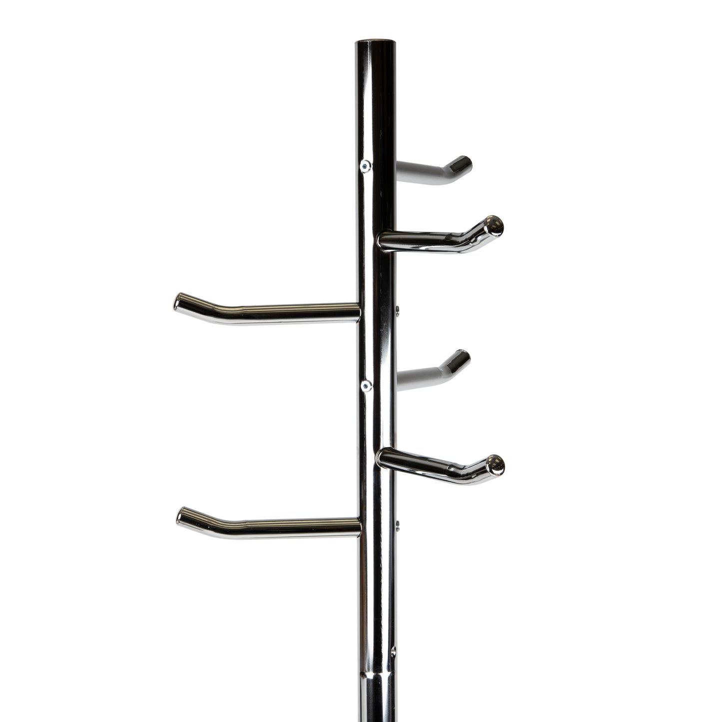 Mind Reader Freestanding Coat Rack, Multi-Hook Organizer for Office or Entryway, Metal, Silver