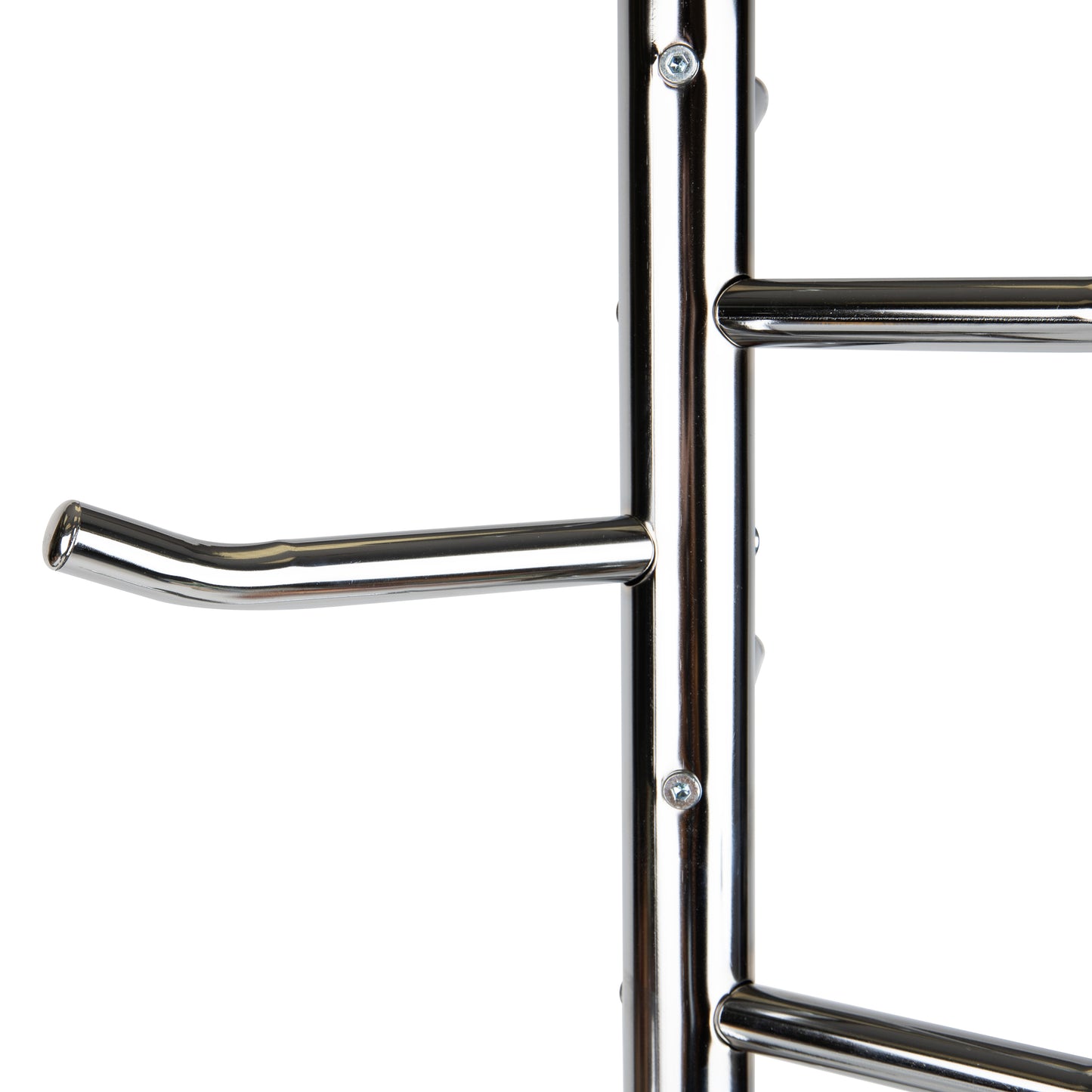 Mind Reader Freestanding Coat Rack, Multi-Hook Organizer for Office or Entryway, Metal, Silver