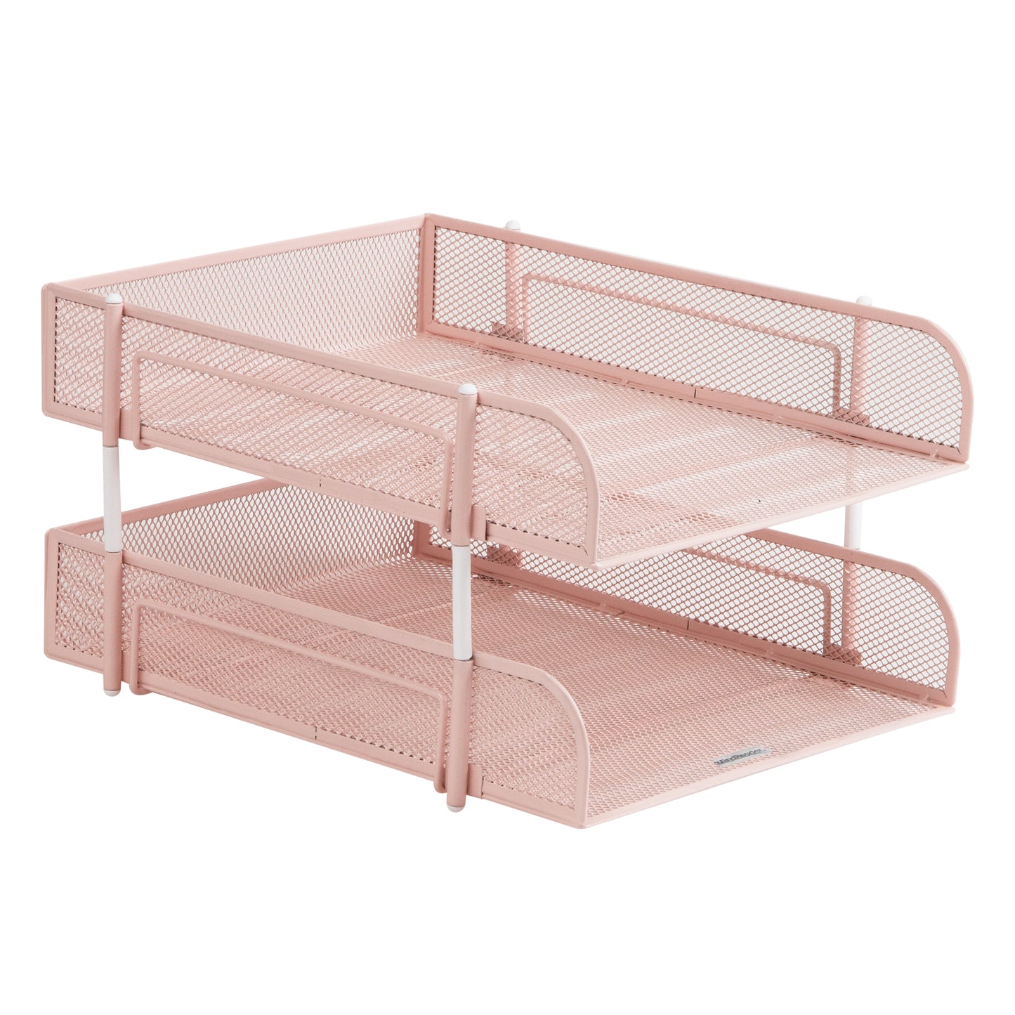 Mind Reader Stackable Paper Tray, Desktop Organizer, File Storage, Office, Metal Mesh, 10.5"L x 13.25"W x 7.5"H, 2 Pcs