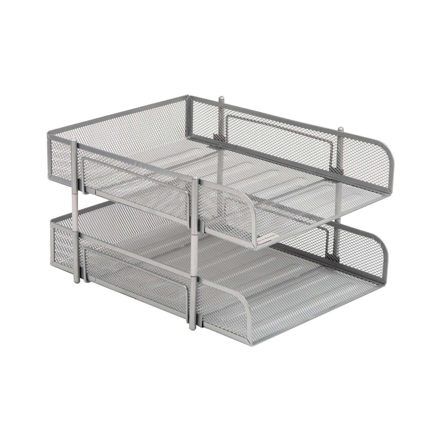 Mind Reader Stackable Paper Tray, Desktop Organizer, File Storage, Office, Metal Mesh, 10.5"L x 13.25"W x 7.5"H, 2 Pcs