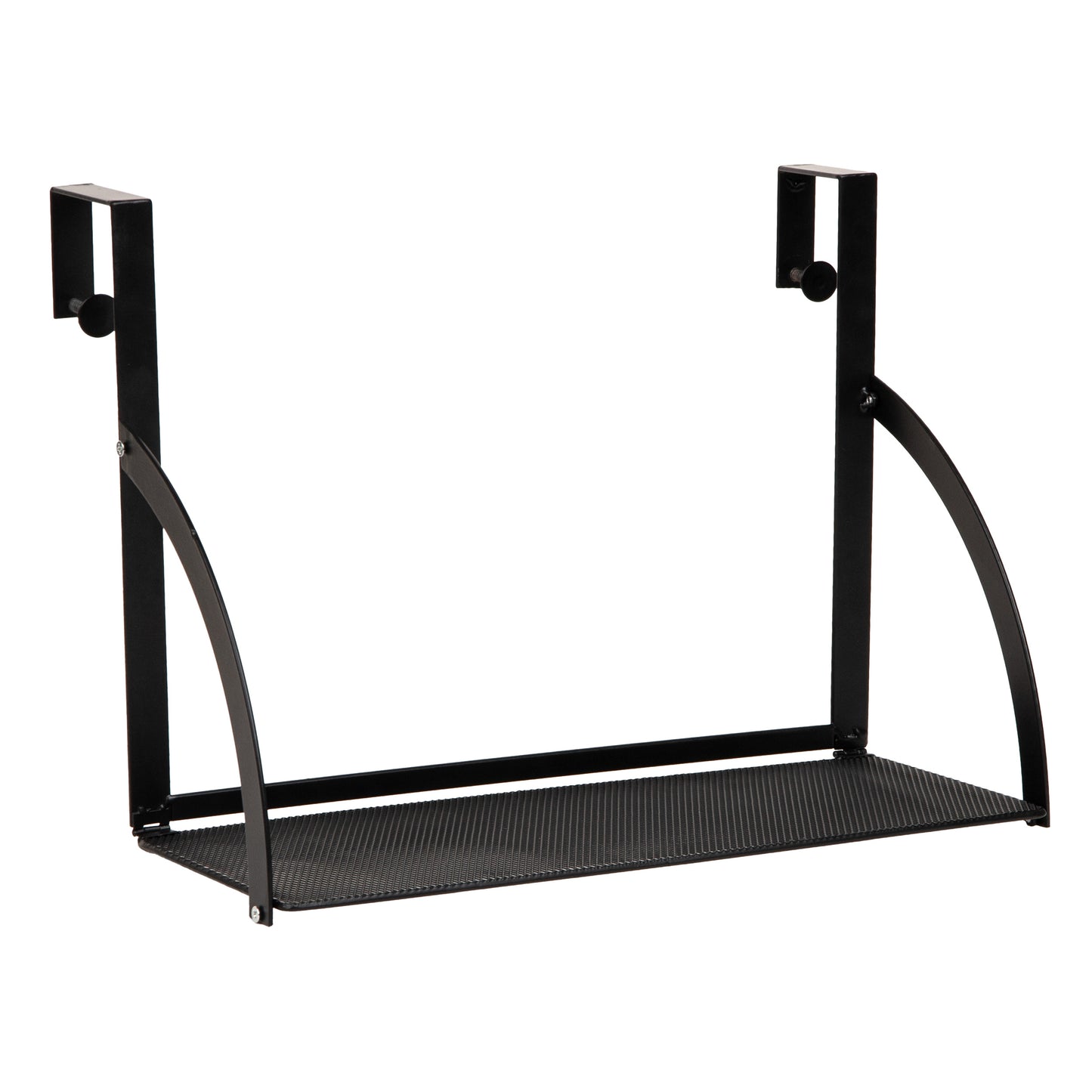 Mind Reader Hanging Cubicle Shelf Organizer, Cubicle Shelf for Office Supplies, Plants, and Decor, Easy to Install, Metal, Black