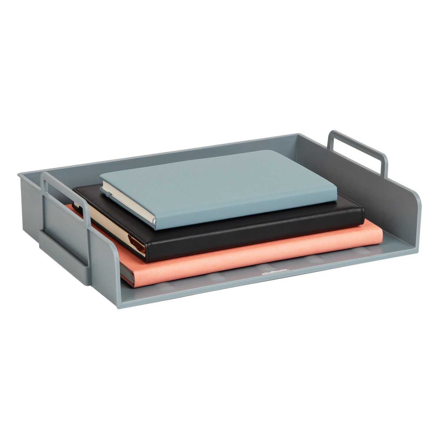 Mind Reader Stackable Paper Tray, Desktop Organizer, File Storage, Office, Plastic, 13.75"L x 10"W x 10.75"H, 4 Pcs.
