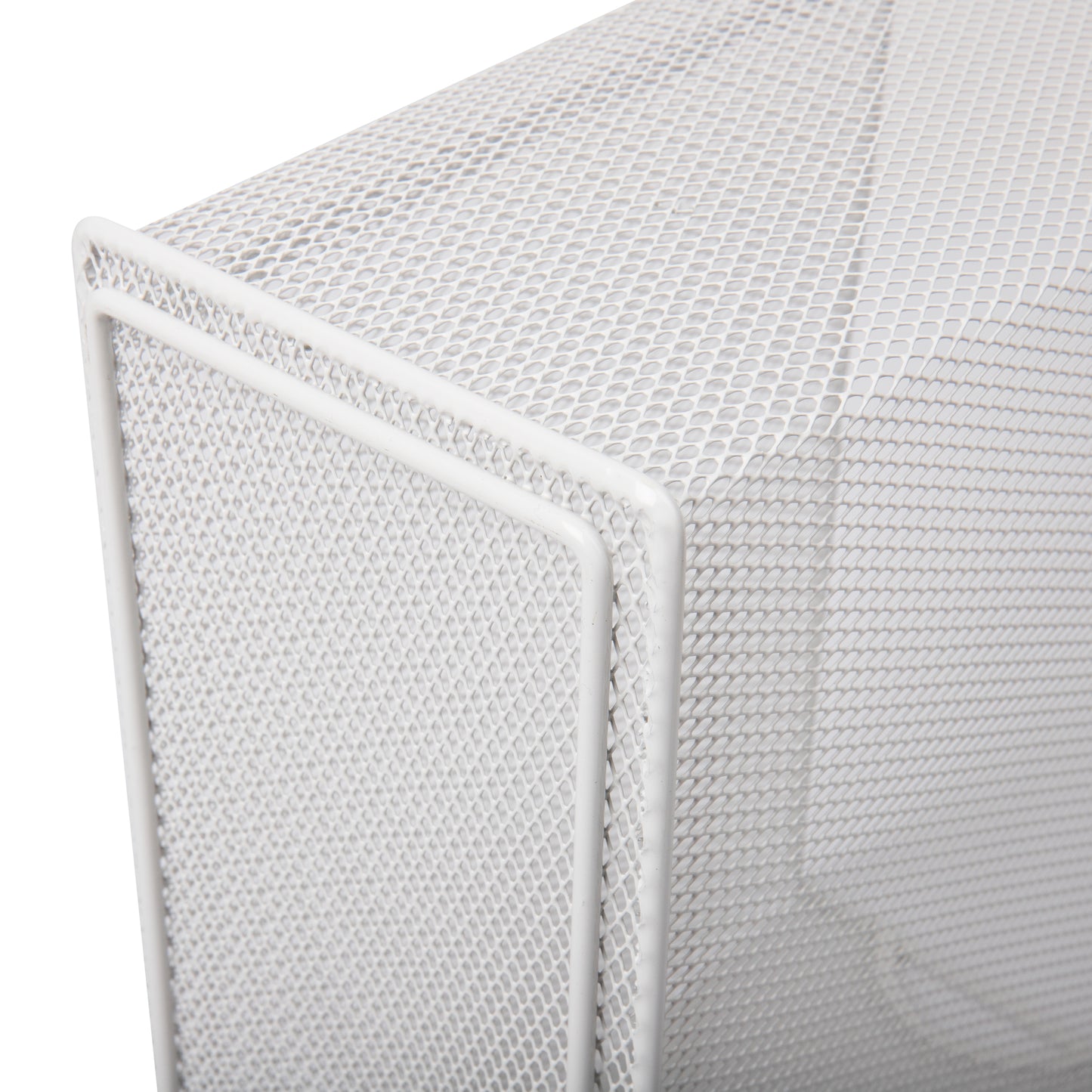 Mind Reader Vertical File Storage, Desktop Organizer, Hanging Files, Office, Metal Mesh, 12.25"L x 5.5"W x 10"H