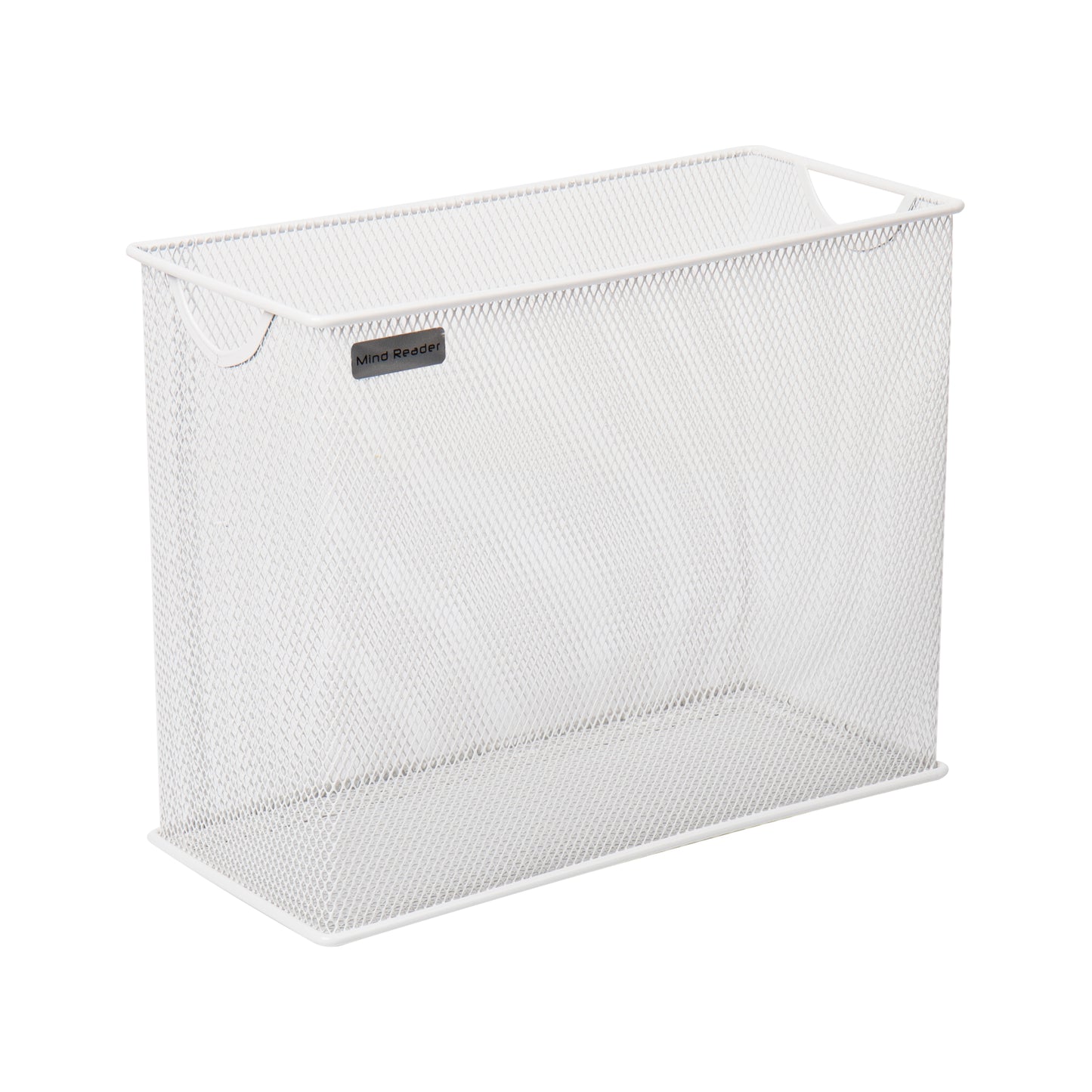 Mind Reader Vertical File Storage, Desktop Organizer, Hanging Files, Office, Metal Mesh, 12.25"L x 5.5"W x 10"H