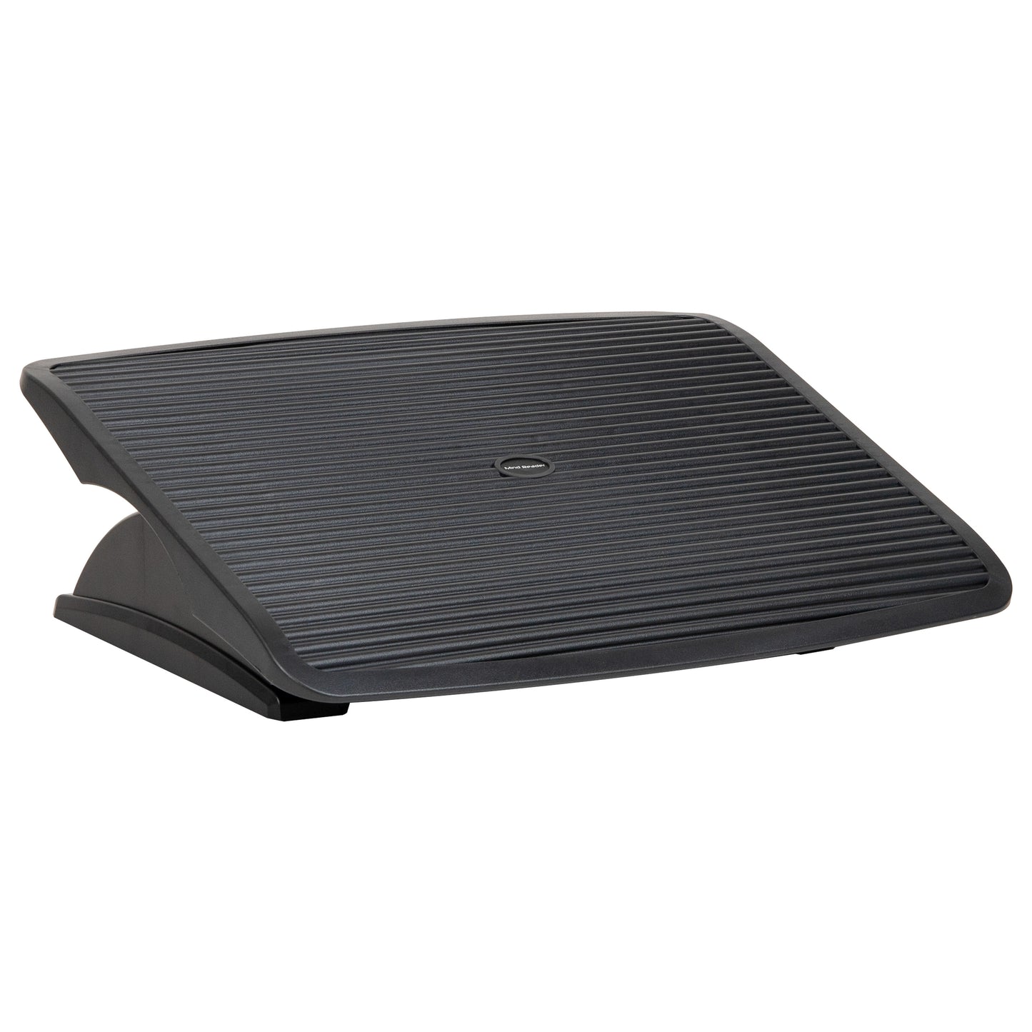 Mind Reader Foot Rest, Under Desk at Work, Ergonomic, Height Adjustable, Office, Plastic, 17.5"L x 13.5"W x 3.5"H, Black