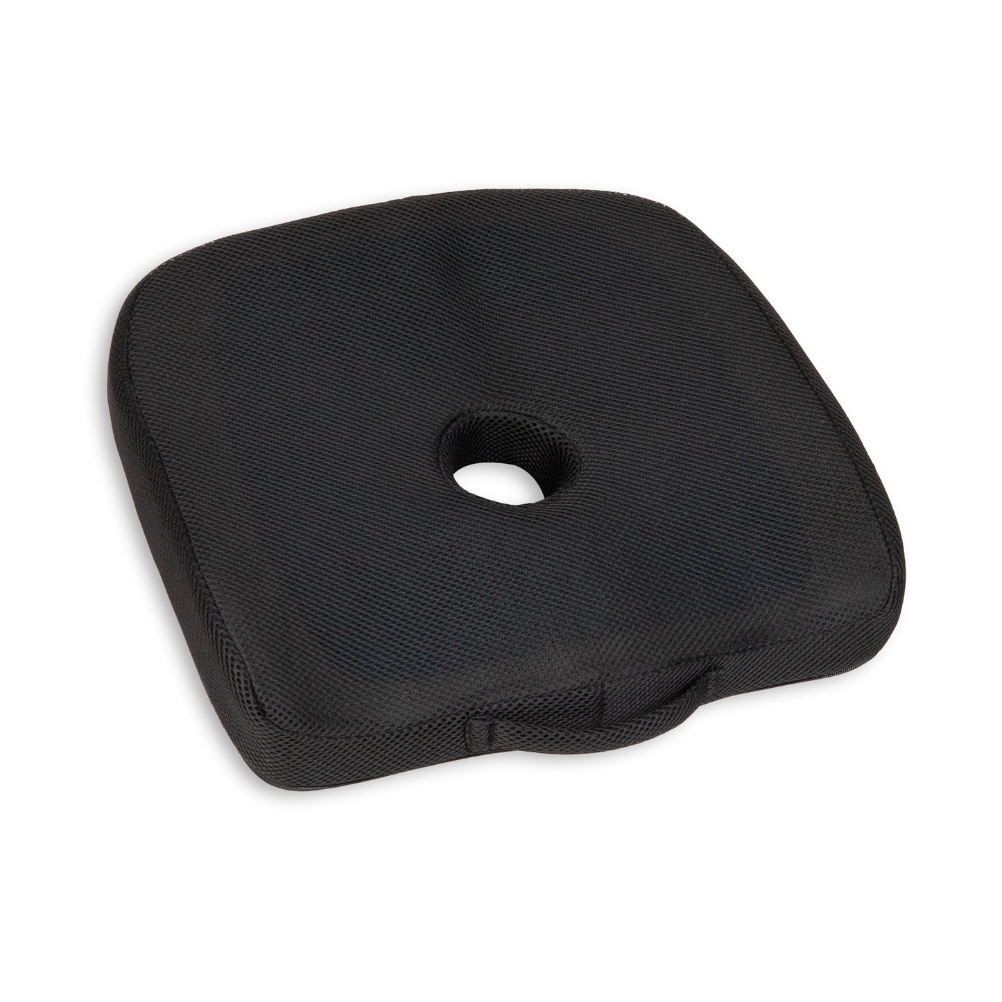 Mind Reader Memory Foam and Gel Seat Cushion with Tailbone Cutout, Ergonomic Pressure Relief for Office, Car, and More, Relieves Hip, Tailbone, Coccyx & Sciatica Pain, 17.5"L x 14.5"W x 3.25"H, Blue, Gray