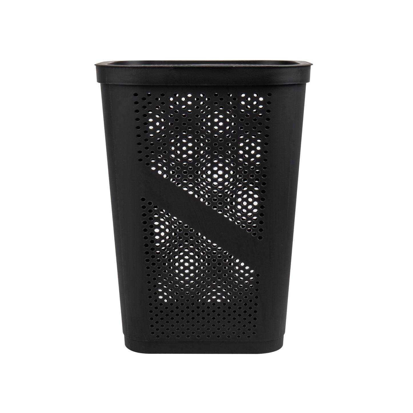 Mind Reader 60L Slim Laundry Hamper, Clothes Basket, Lid, Ventilated, Plastic, 17.25"L x 13.75"W x 23.5"H