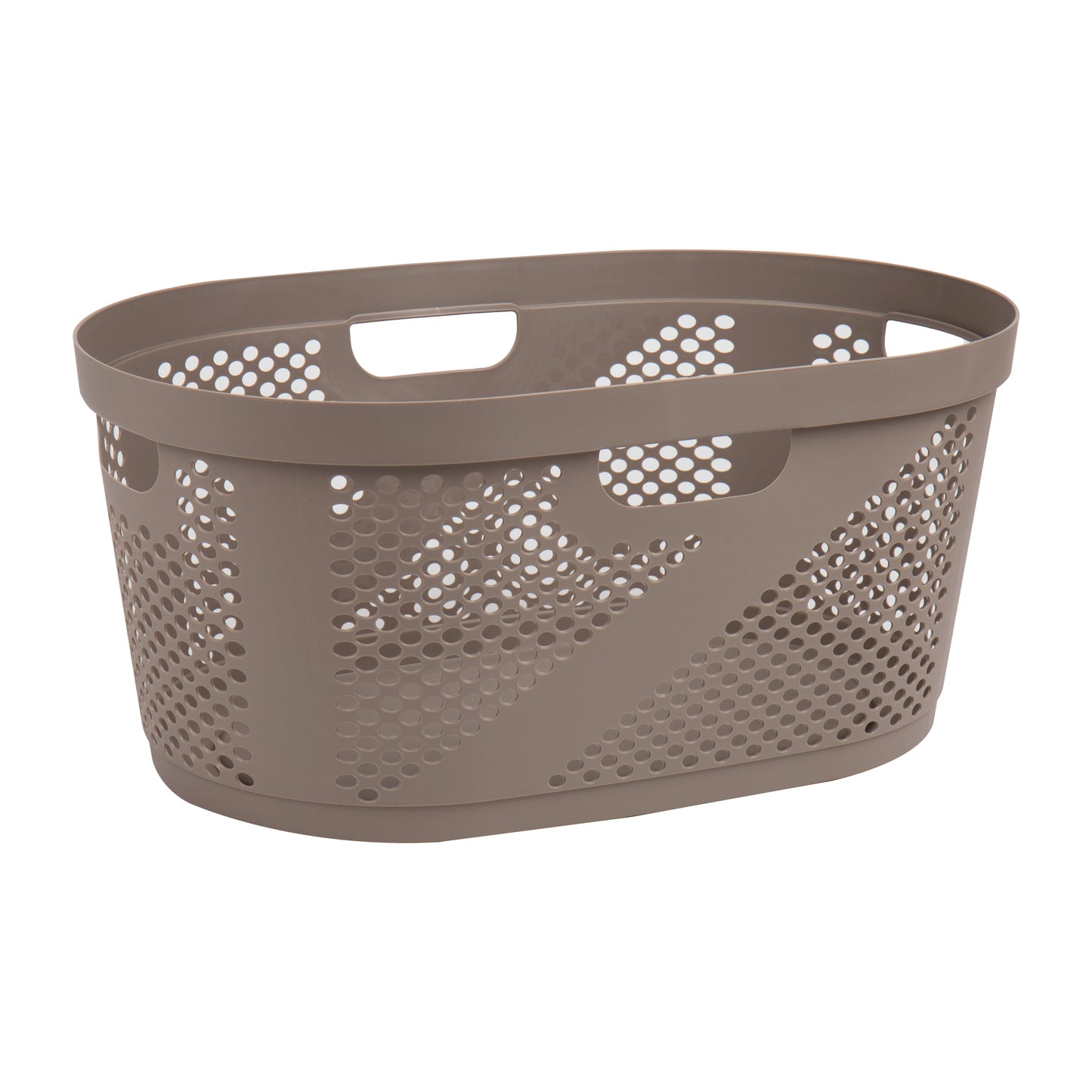 Mind Reader 40L Laundry Basket, Clothes Hamper, Ventilated, Plastic, 23"L x 14.5"W x 10.5"H