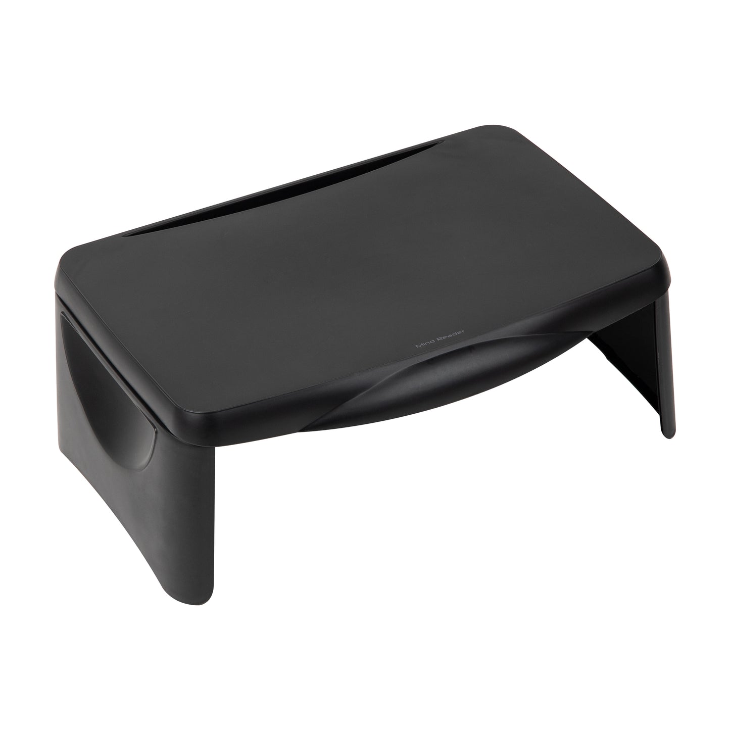 Mind Reader Anchor Collection, Portable Laptop Desk/Breakfast Table with Hinged Lid and Storage, Black