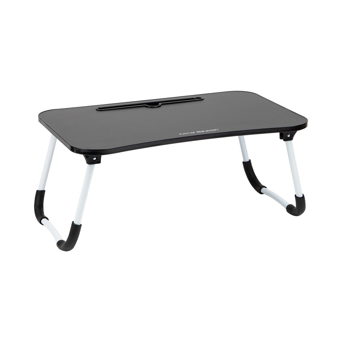 Mind Reader Lap Desk Laptop Stand, Bed Tray, Folding Legs, Couch Table, Portable, MDF, Metal, 23.25"L x 13.75"W x 10.5"H