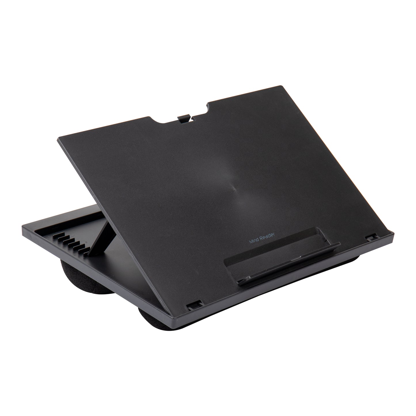 Mind Reader Lap Desk Laptop Stand, Bed Tray, Collapsible, Cushion, Portable, Dorm, Plastic, 14.75"L x 11"W x 7.3"H