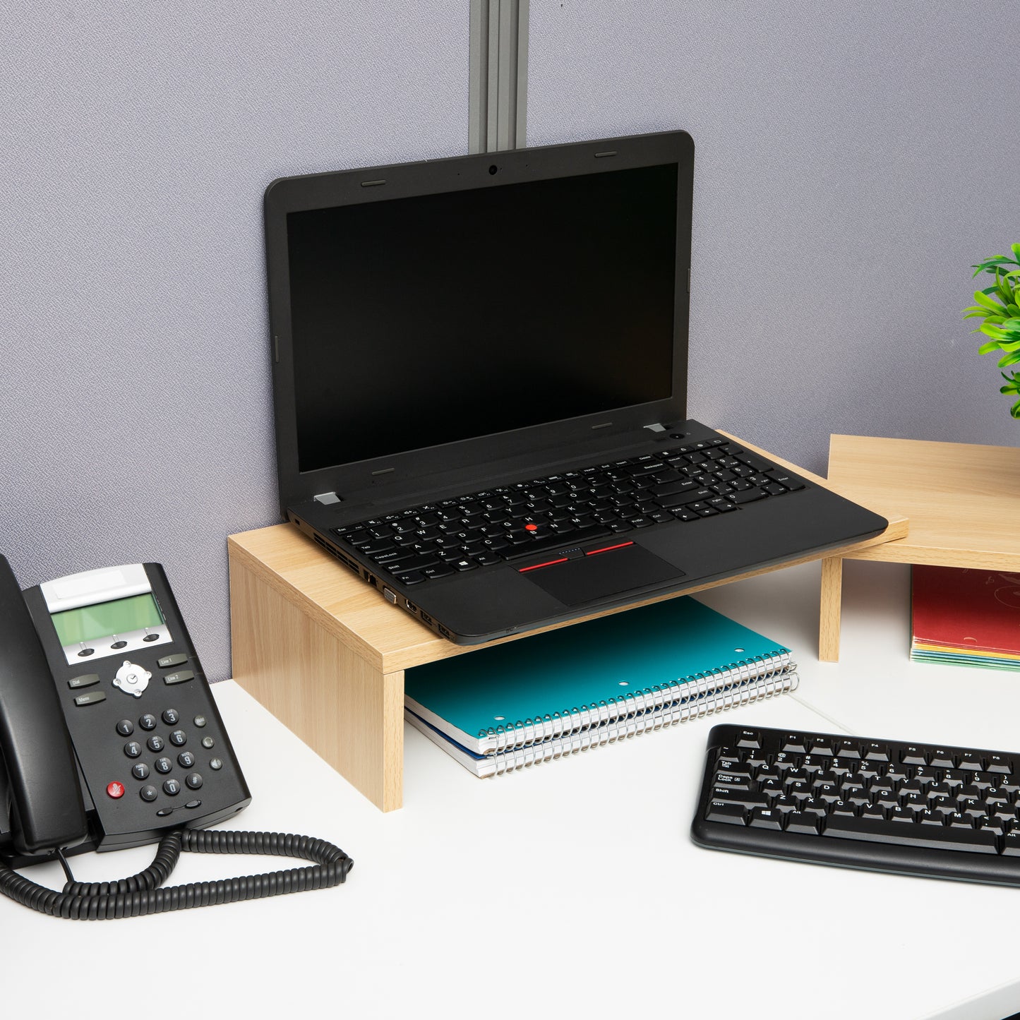 Mind Reader Dual Monitor Stand, Height Adjustable, Desktop Organizer, Laptop Riser, Office, 51.25"L x 9.25"W x 4.75"H