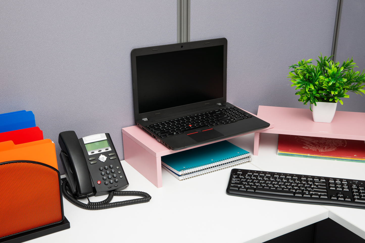 Mind Reader Dual Monitor Stand, Height Adjustable, Desktop Organizer, Laptop Riser, Office, 51.25"L x 9.25"W x 4.75"H
