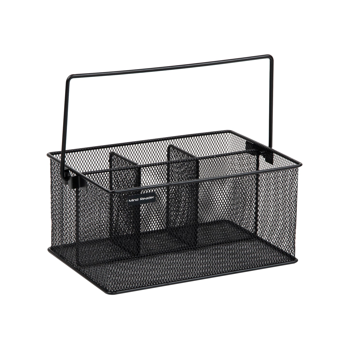 Mind Reader Multi-purpose Storage Caddy, Desktop Organizer, Cutlery Holder, Metal Mesh