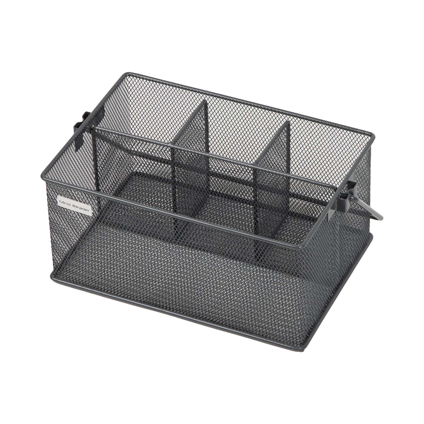 Mind Reader Multi-purpose Storage Caddy, Desktop Organizer, Cutlery Holder, Metal Mesh