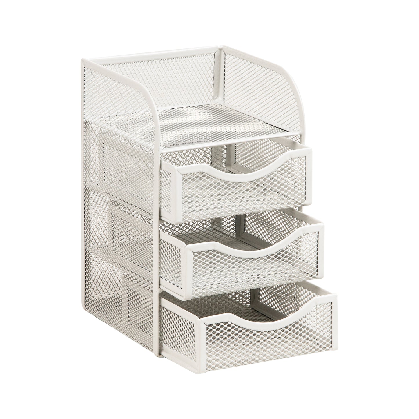 Mind Reader Desktop Accessory Storage, Paper Binder Clip Basket, Workspace, Office, Metal Mesh, 4.75"L x 5"W x 8"H