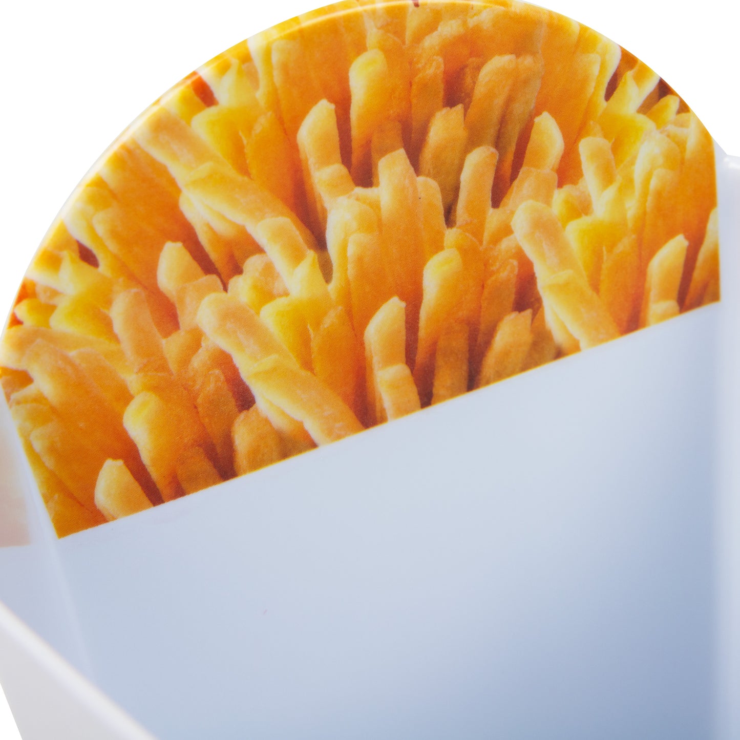 Mind Reader Bon Appetit Collection, French Fry Serving Containers for Parties and BBQs, 4 Piece Set, Melamine, 4.75"L x 3.25"W x 6.75"H, White