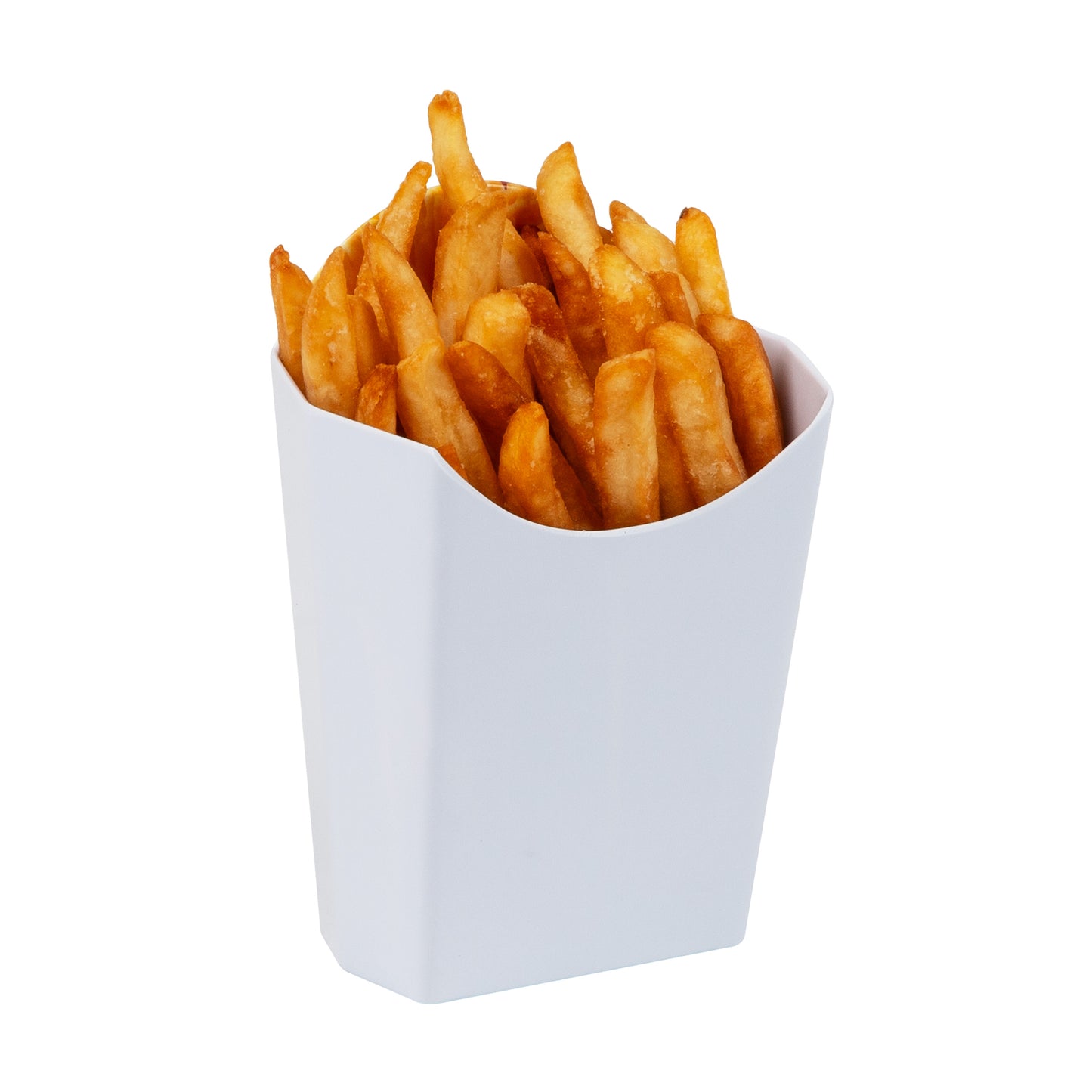 Mind Reader Bon Appetit Collection, French Fry Serving Containers for Parties and BBQs, 4 Piece Set, Melamine, 4.75"L x 3.25"W x 6.75"H, White