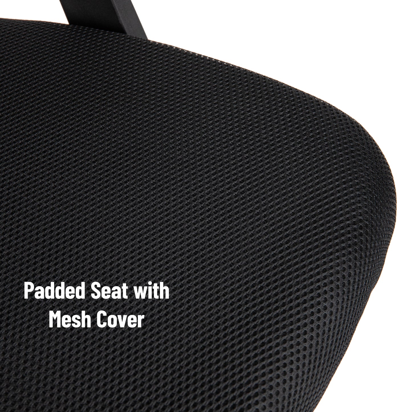 Mind Reader Swivel Office Chair with Headrest, Height Adjustable, Desk Chair, Office, 24"L x 24"W x 42.5-47"H, Black