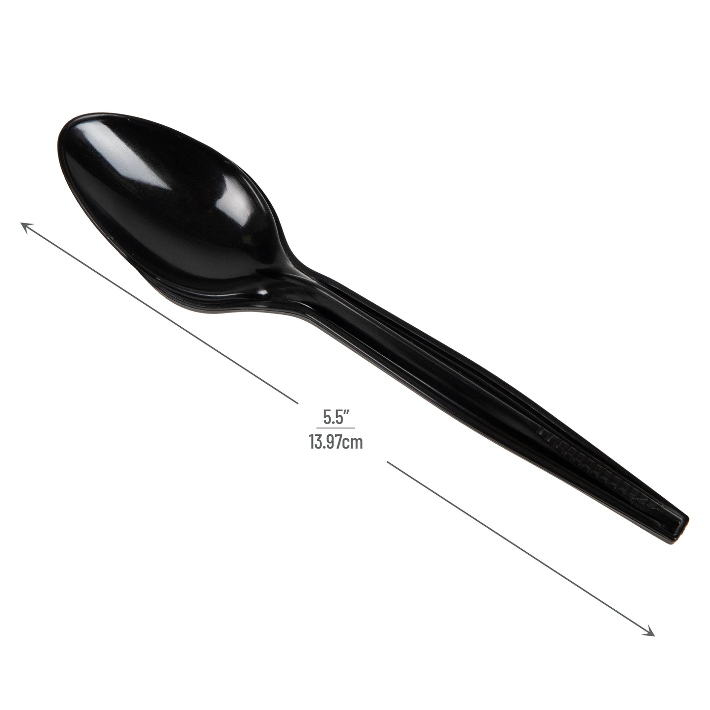 Mind Reader Refill for CUTDISPBK-BLK, Plastic Utensils, Restaurant, Breakroom, 6.25"L x 0.87"W x 0.75"H, 100 pcs, Black