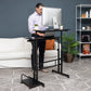 Mind Reader Standing Desk, Adjustable Height, Computer Desk, Laptop Desk, Portable, Rolling