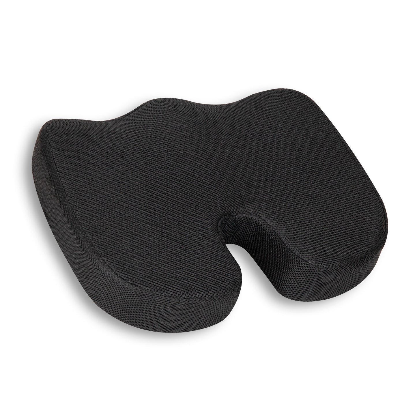 Mind Reader Memory Foam Seat Cushion with Air-Cloud Technology, Ergonomic Pressure Relief for Office Chair, Car, or Wheelchair, Sciatica, Coccyx, Tailbone & Hip Pain Support, Office, Memory Foam, 18"L x 13.5"W x 2.75"H
