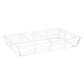 Mind Reader Snack Tray, Countertop Organizer, Snack Tray, Condiment , Breakroom, Kitchen, 19.25"L x 11.3"W x 3.3"H, Clear