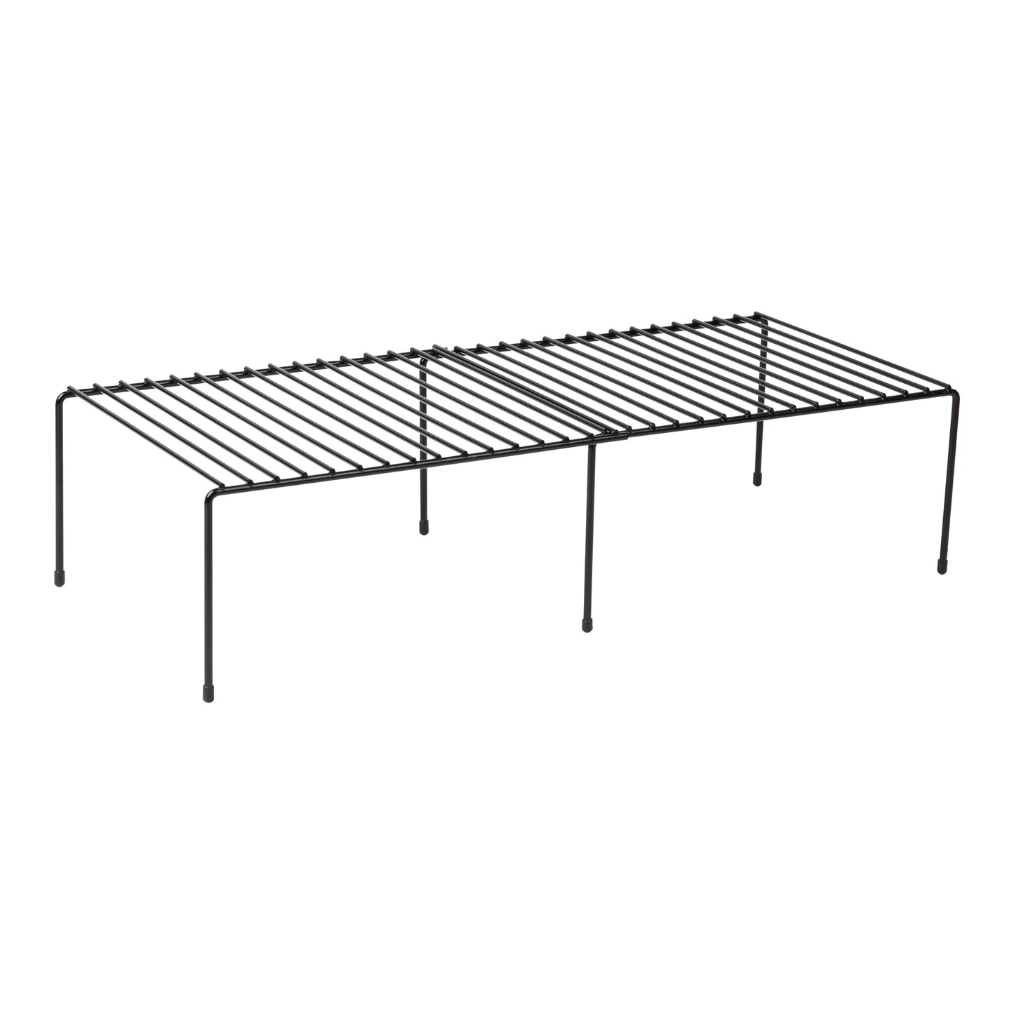 Mind Reader Expandable Shelf, Kitchen Pantry, Cabinet Organizer, Multi-Purpose Storage, Metal, 12.25-23"L x 10.25"W x 5.5"H, SIlver