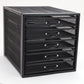 Mind Reader File Storage Drawers, Desk Organizer, Multi-Purpose, Crafts, Office, Metal Mesh, 11"L x 14"W x 11"H, Black