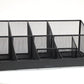 Mind Reader Cup and Condiment Station, Countertop Org, Coffee Bar, Kitchen, Metal Mesh, 17.875"L x 9.5"W x 6.625"H, Black