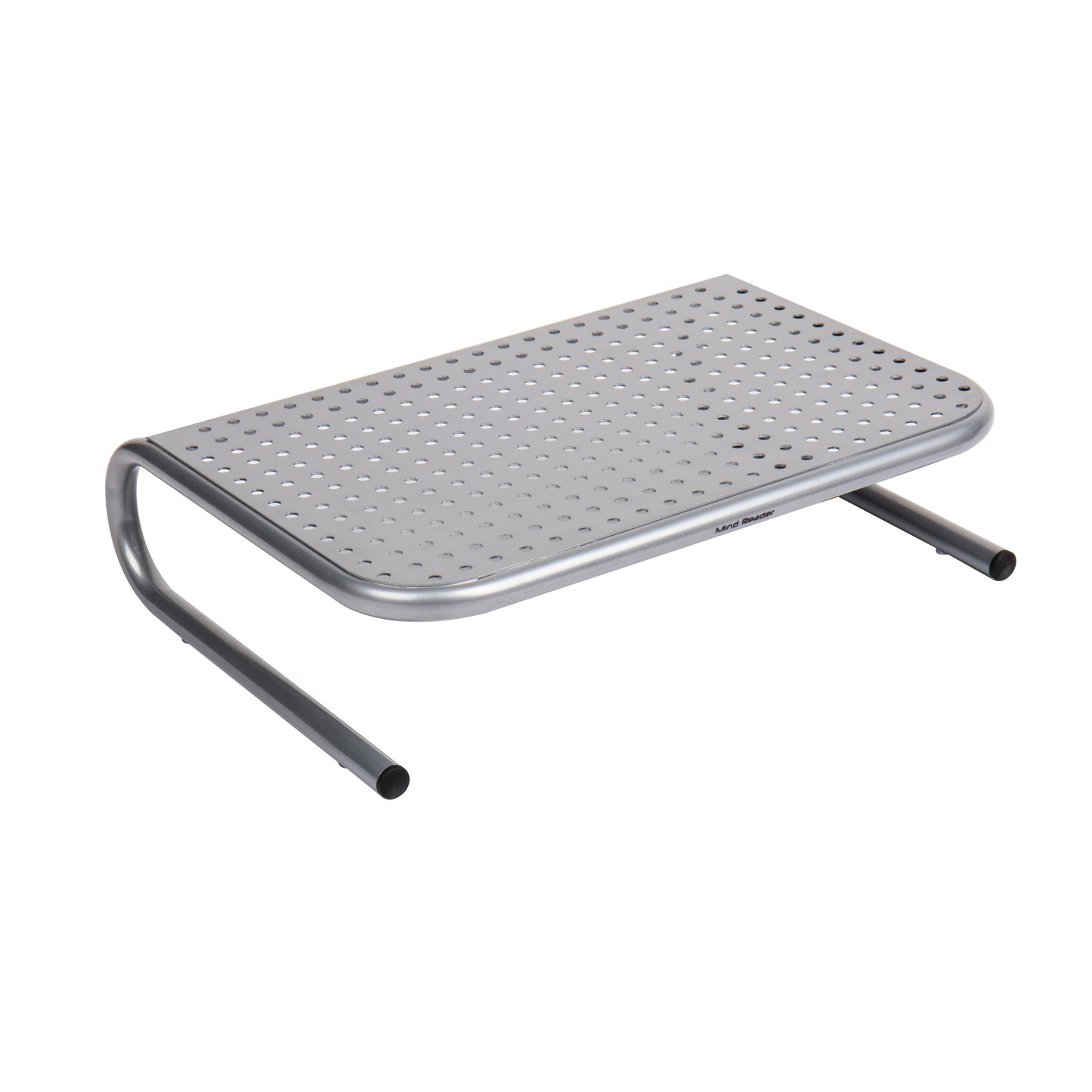 Mind Reader Monitor Stand, Ventilated Laptop Riser, Desktop Organizer, Metal, 14.5"L x 11.25"W x 4.25"H