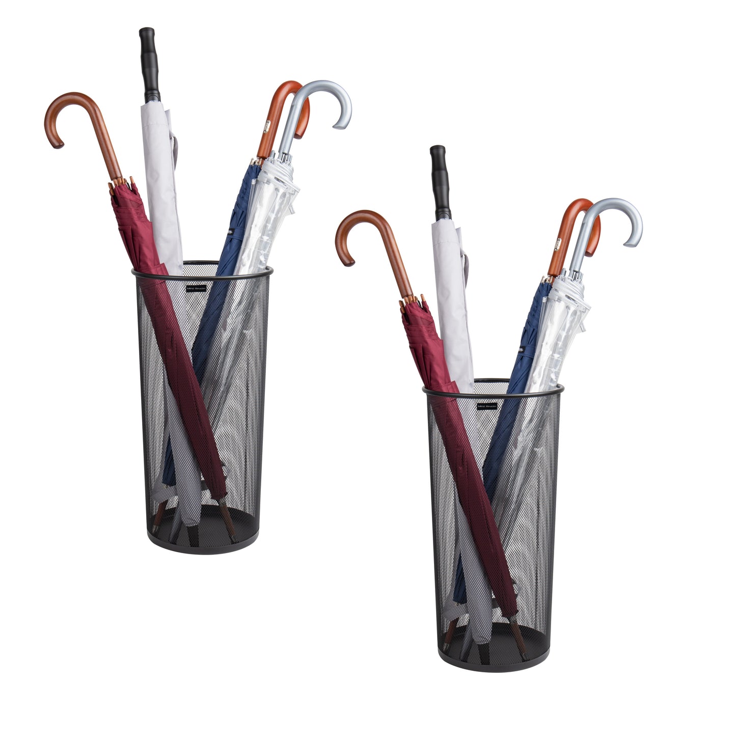 Mind Reader Umbrella Stand, Multi-Purpose Mesh Storage Stand, Organizer for Office and Entryway, Metal Mesh