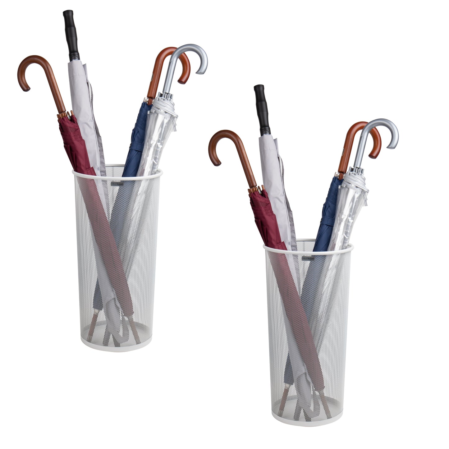 Mind Reader Umbrella Stand, Multi-Purpose Mesh Storage Stand, Organizer for Office and Entryway, Metal Mesh