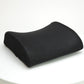 Mind Reader Ergonomic Lower Back Cushion, Office Chair Support, Posture Corrector, Memory Foam, 12.5"L x 13"W x 4.25"H, Black