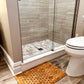 Mind Reader Bath Mat, Shower Mat, Bathtub Mat, Bathroom Accessory, Wood, Rayon from Bamboo, 23.5"L x 16.5"W x 0.4"H, Brown