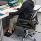 Mind Reader Back and Footrest Set, Under Desk at Work, Ergonomic, Office, Back Rest 13"L x 12.5"W x 4.25"H, 2 Pcs, Black