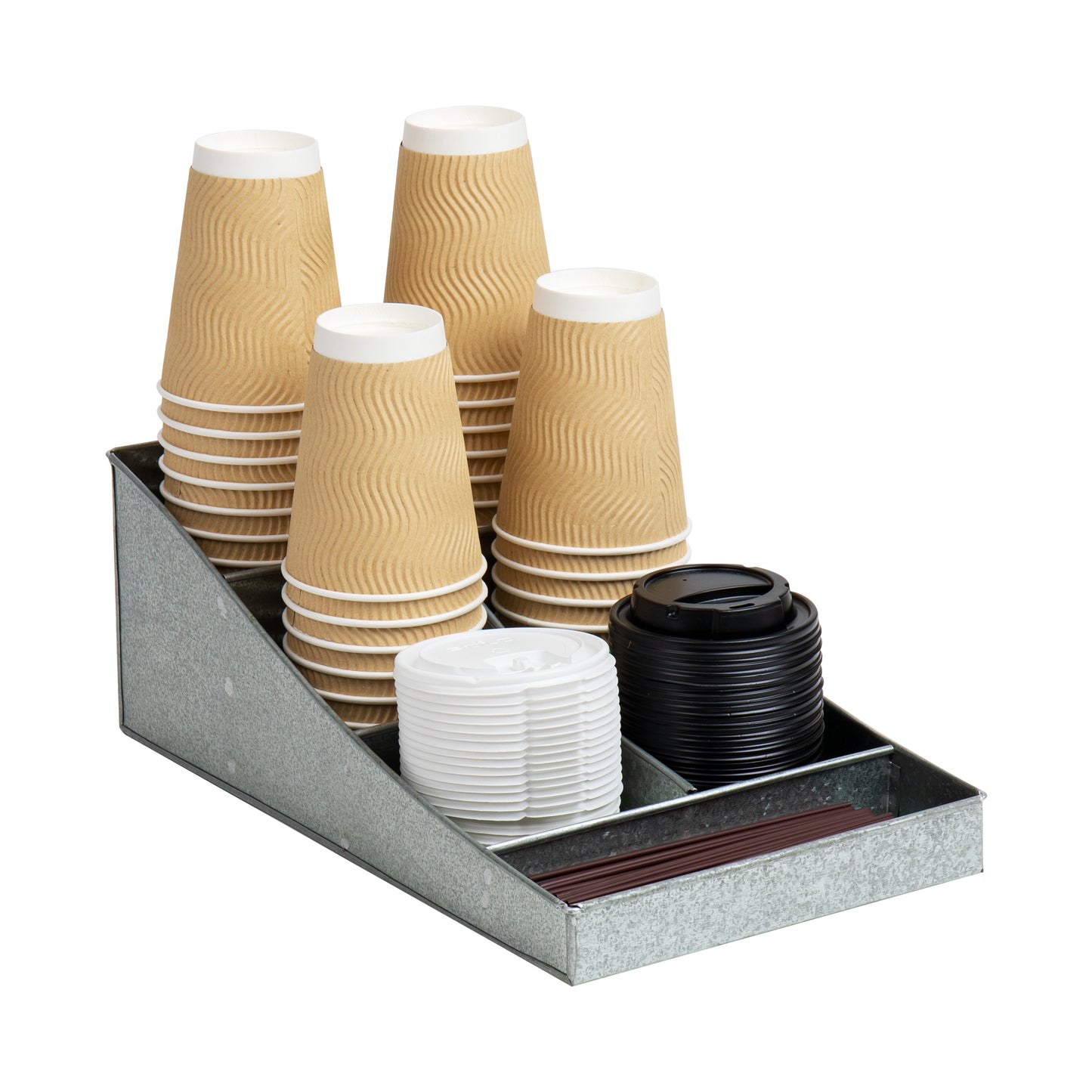 Mind Reader Countertop Organizer, Office Breakroom Supply Caddy, Desktop Organizer, Metal Mesh, Black