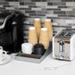 Mind Reader Cup and Condiment Station, Countertop Organizer, Coffee Bar, Kitchen, 7.25"L x 15.5"W x 5.25"H