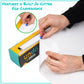 Mind Reader Adhesive Dry Erase Whiteboard Roll, 2 Dry Erase Markers, Planner, Office, 24 inches wide x 10 feet long, White