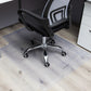 Mind Reader Office Chair Mat for Hardwood Floors, Under Desk Floor Protector, Rolling, PVC, 47"L x 35.25"W x 0.125"H, Clear