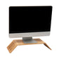 Mind Reader Monitor Stand, Ventilated Laptop Riser, Desktop Organizer, Office, Rayon from Bamboo, 20.75"L x 9"W x 4"H, Brown