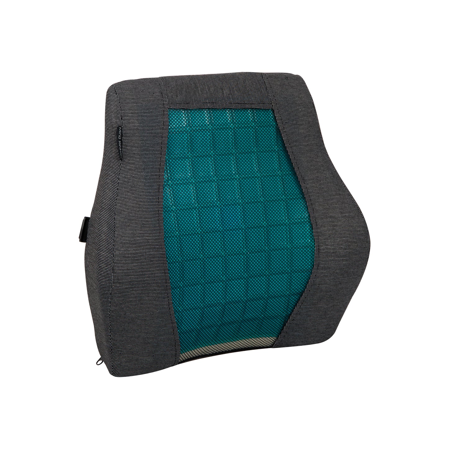 Mind Reader Lumbar Support Cushion for Office Chair and Car Seat, Memory Foam and Cooling Gel Core, Back Pain Relief, Improves Posture, 15.5"L x 3.75"W x 14"H, Black